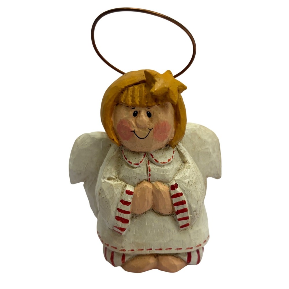 Vintage Midwest of Cannon Falls Eddie Walker Resin Angel Figurine Christmas 4 In